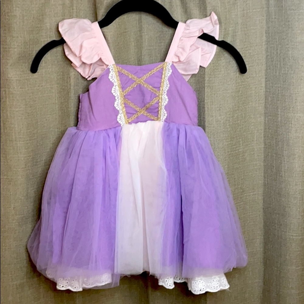 Pink and purple rapunzel inspired princess dress